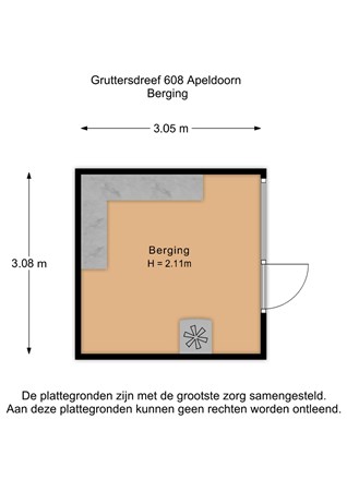 Floorplan - Gruttersdreef 608, 7328 DX Apeldoorn